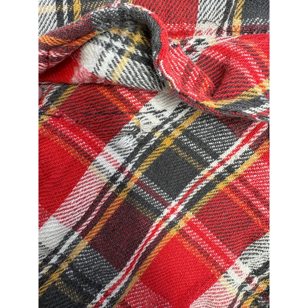 Woolrich Button-Up Shirt Mens Multicolor Plaid Flannel Western Long Sleeve Small - Picture 4 of 10